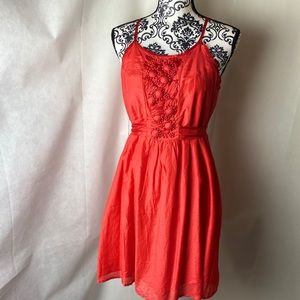 FRANCESCA’S Delicate red dress.